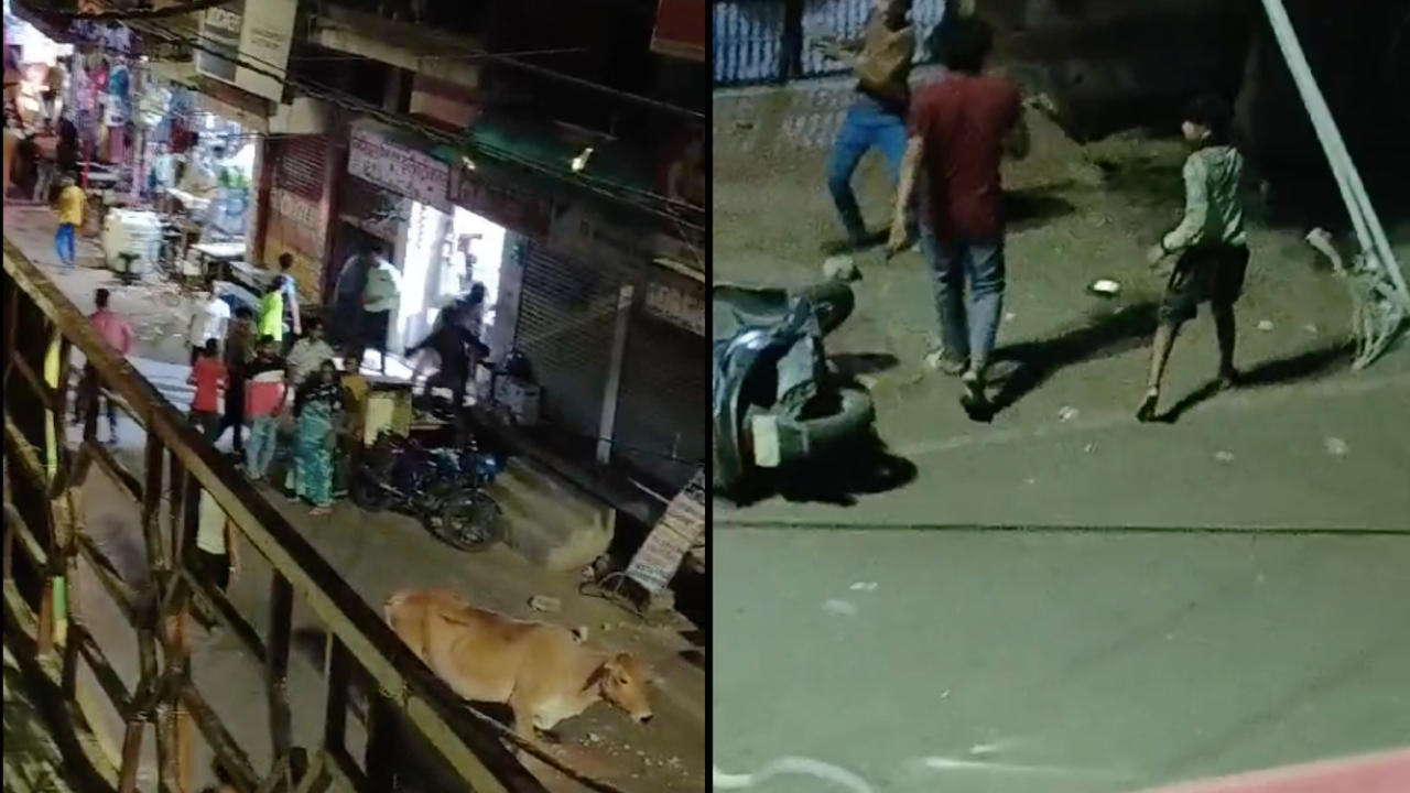 Violence in Firozabad over the death of a prisoner, viral visuals