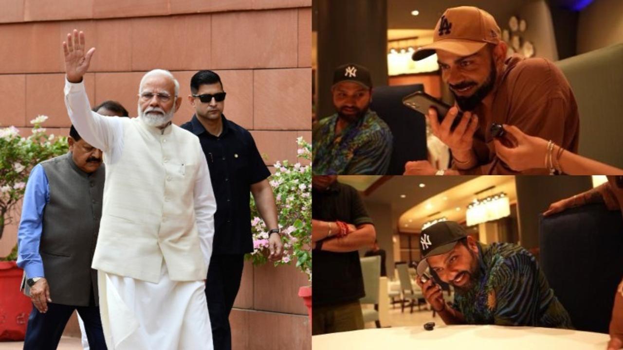 PM Modi, Virat Kohli, Rohit Sharma