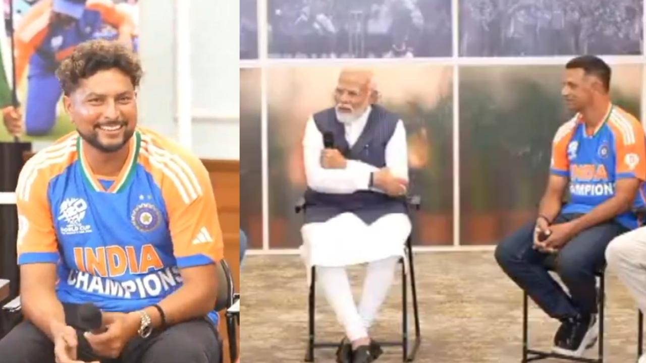 PM Modi and Kuldeep Yadav