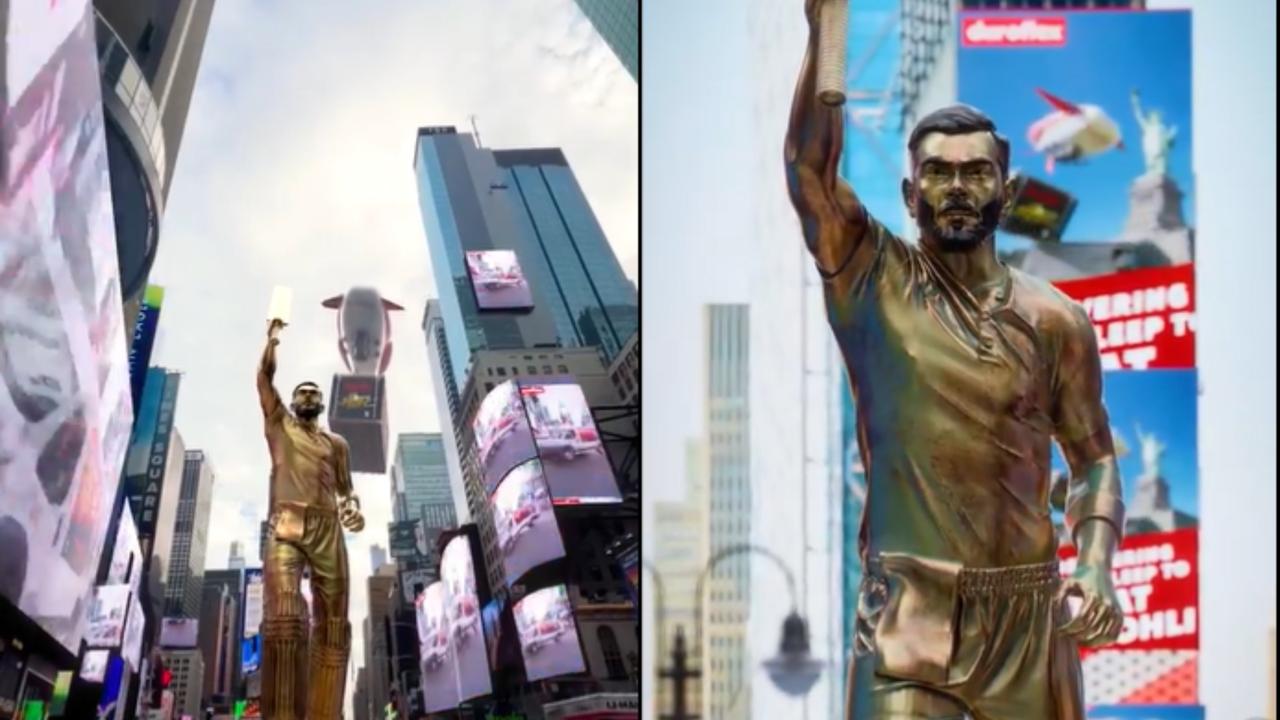 Virat Kohli Statue at Times Square