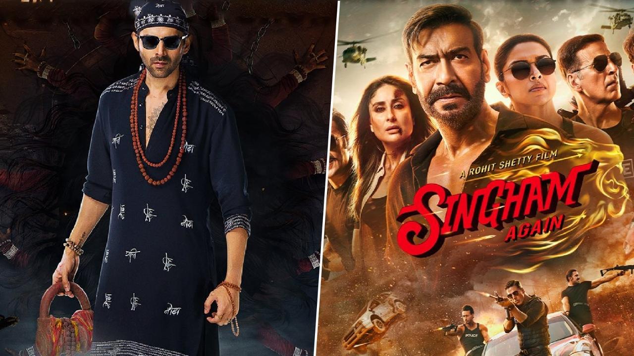 Bhool Bhulaiyaa 3 and Singham Again released on November 1 on Diwali