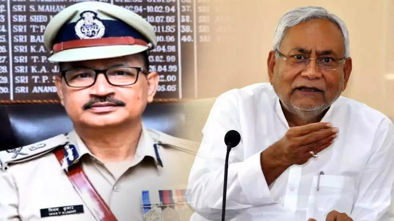 Bihar New DGP Vinay Kumar & CM Nitish Kumar