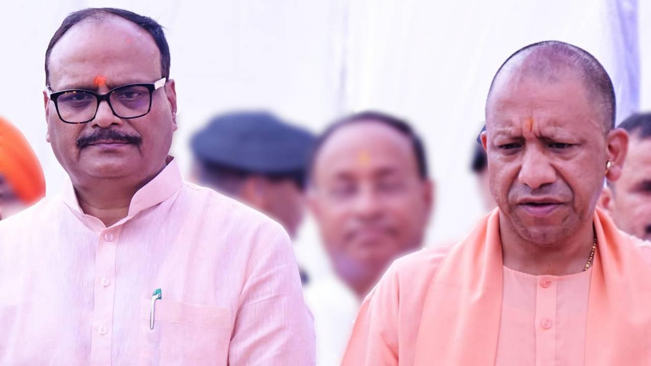 brajesh pathak with cm yogi adityanath