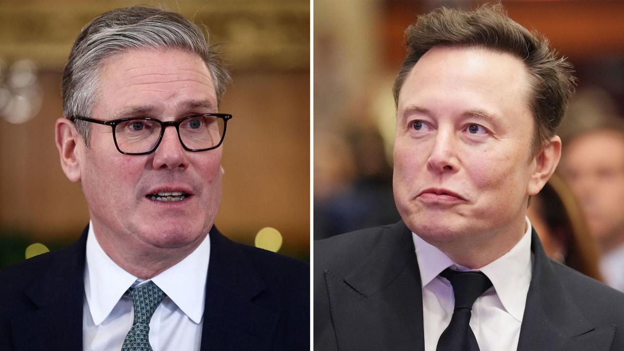 British PM Keir Starmer and Elon Musk