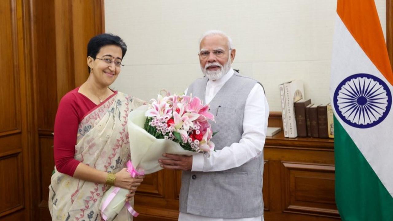 CM Atishi Meet with PM Modi