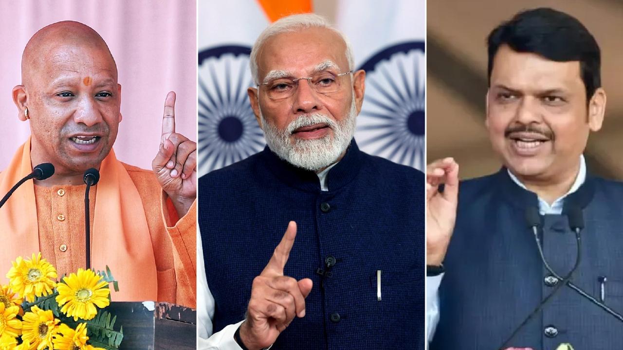 CM Yogi, PM Modi, Devendra fadnavis