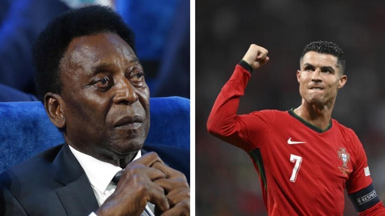 Cristiano Ronaldo and Pele 