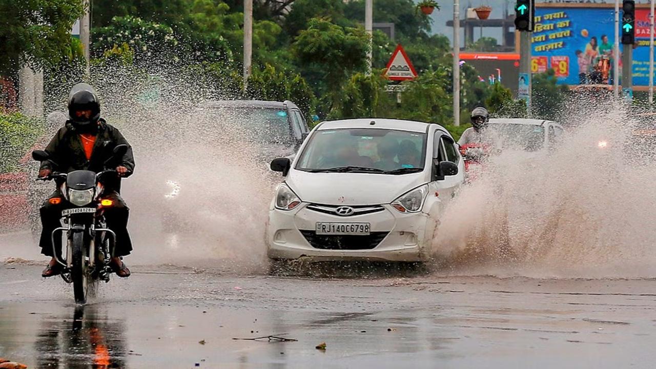 Heavy rain in parts of Rajasthan