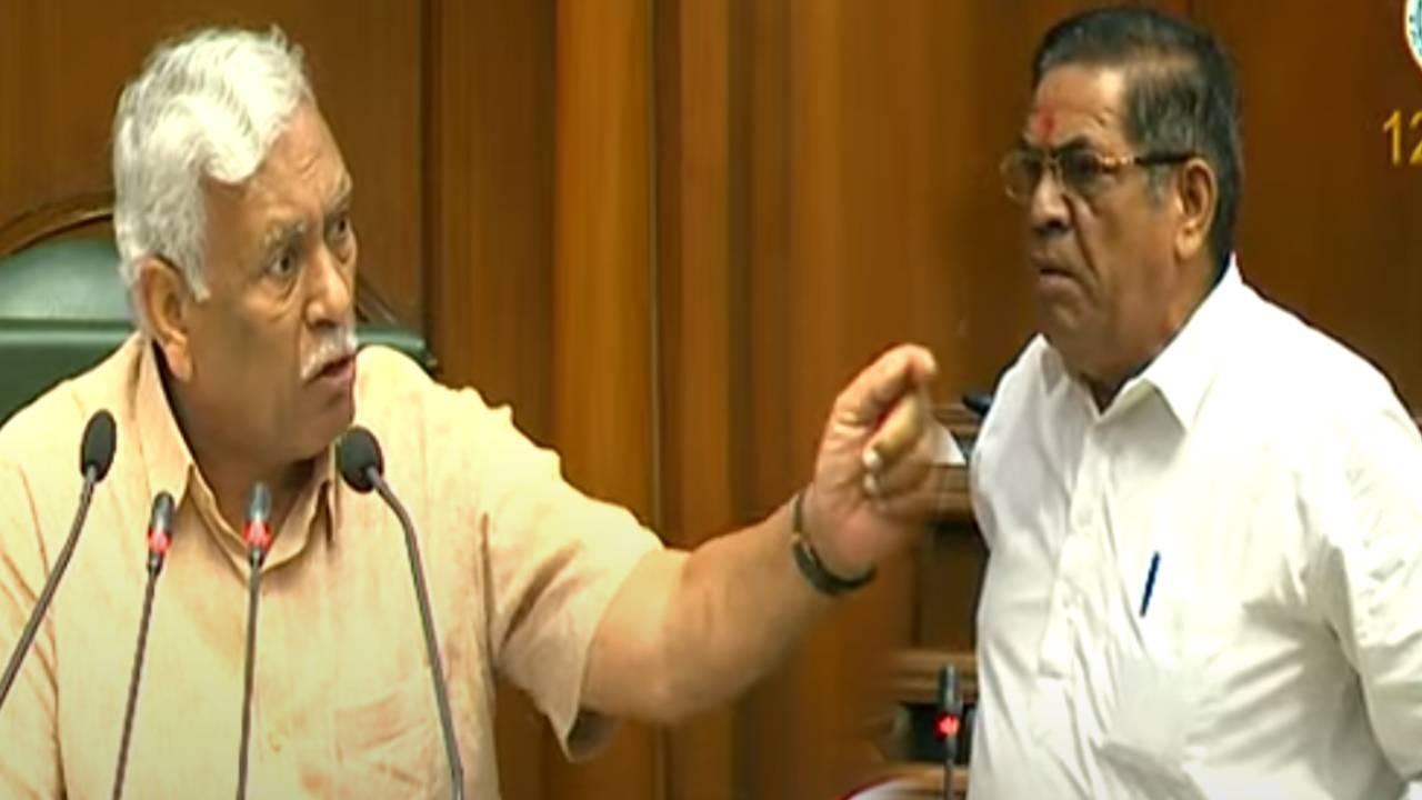 Delhi Assembly speaker Ram Niwas Goel got angry at BJP MLA