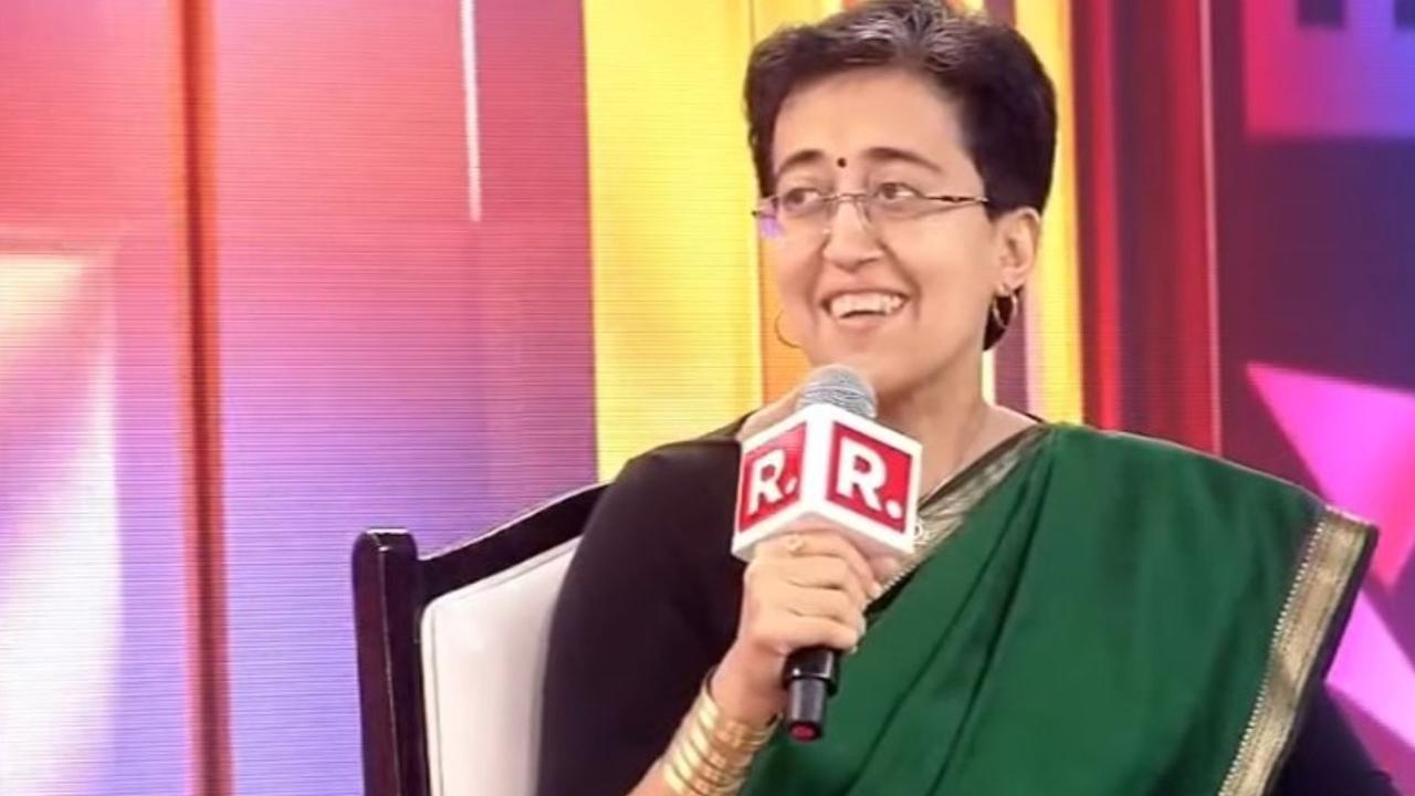 Delhi CM Atishi in Rashtra Sarvopari Sammelan 2024