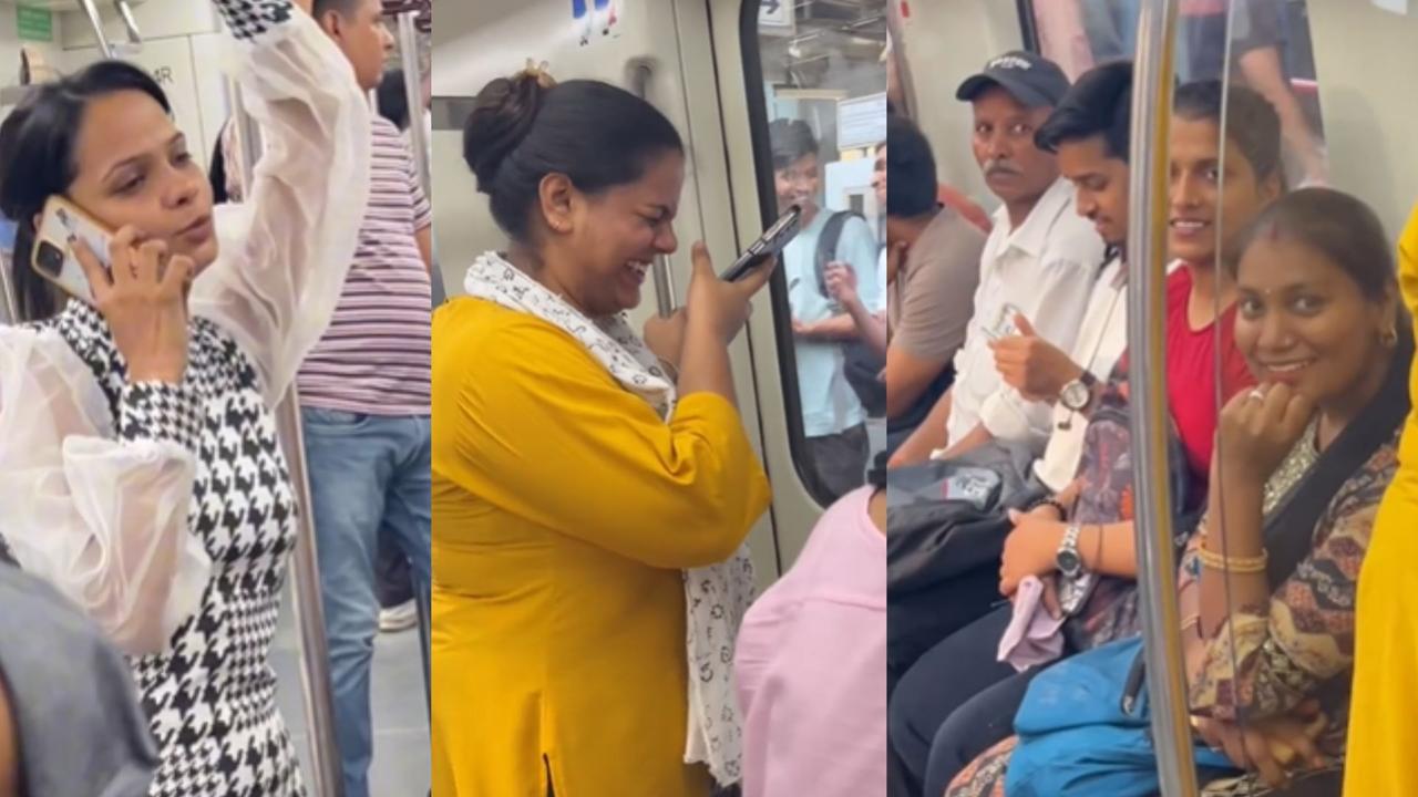 delhi metro viral video