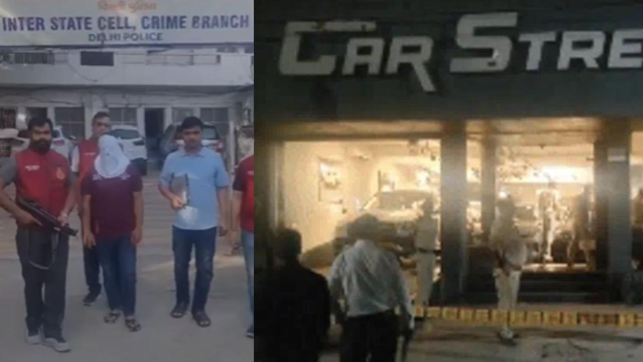 delhi naraina car showroom firing incident