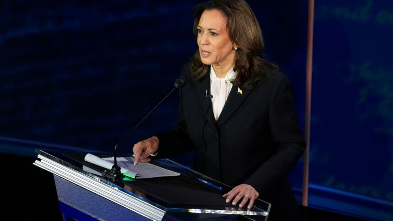 Democratic presidential nominee Vice President Kamala Harris during presidential debate