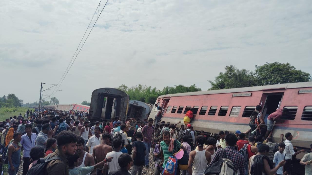 Dibrugarh-bound train derails in UP's Gonda