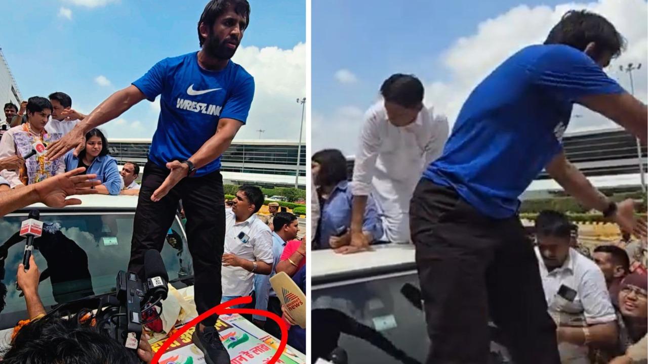 Did Bajrang Punia disrespect the Indian Flag?