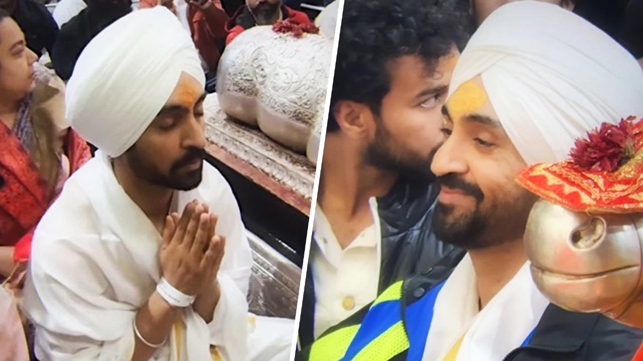 Diljit Dosanjh offers prayers at Mahakal Temple