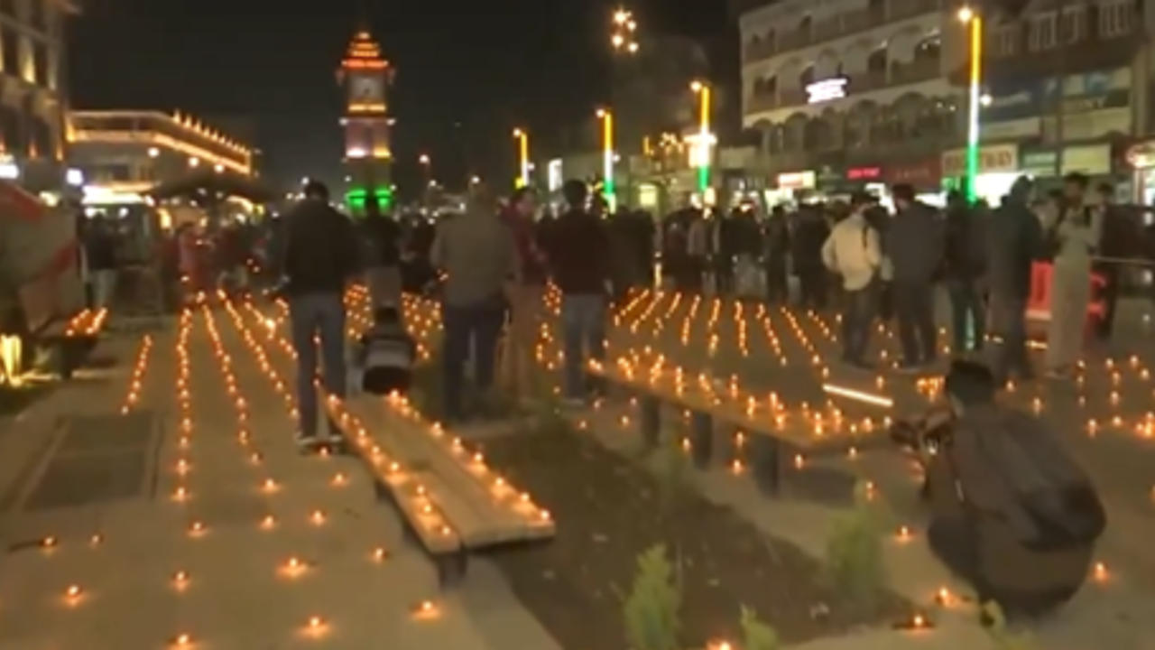 Diwali celebrations at Lal Chowk in J&K’s Srinagar