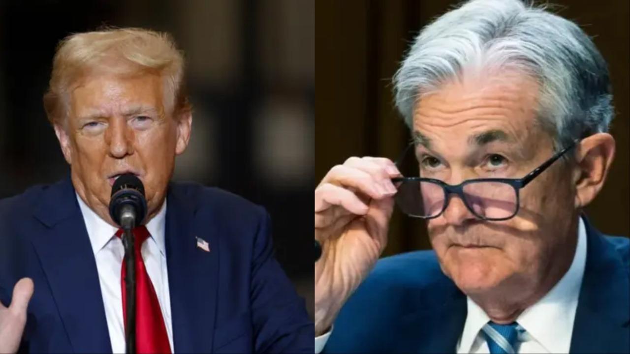 Donald Trump and Jerome Powell