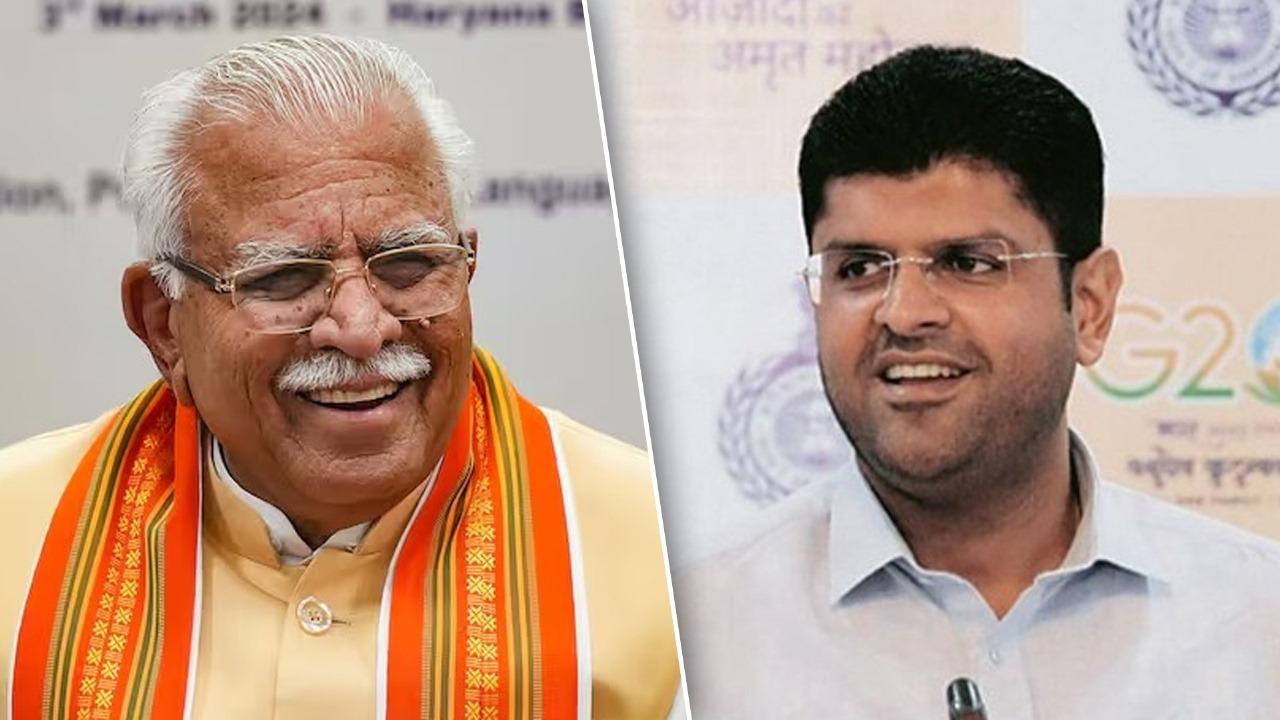 Dushyant Chautala and Manohar Lal Khattar