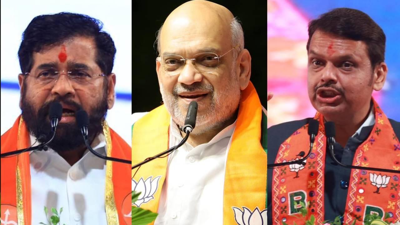 Eknath Shinde, Amit Shah and Devendra Fadnavis