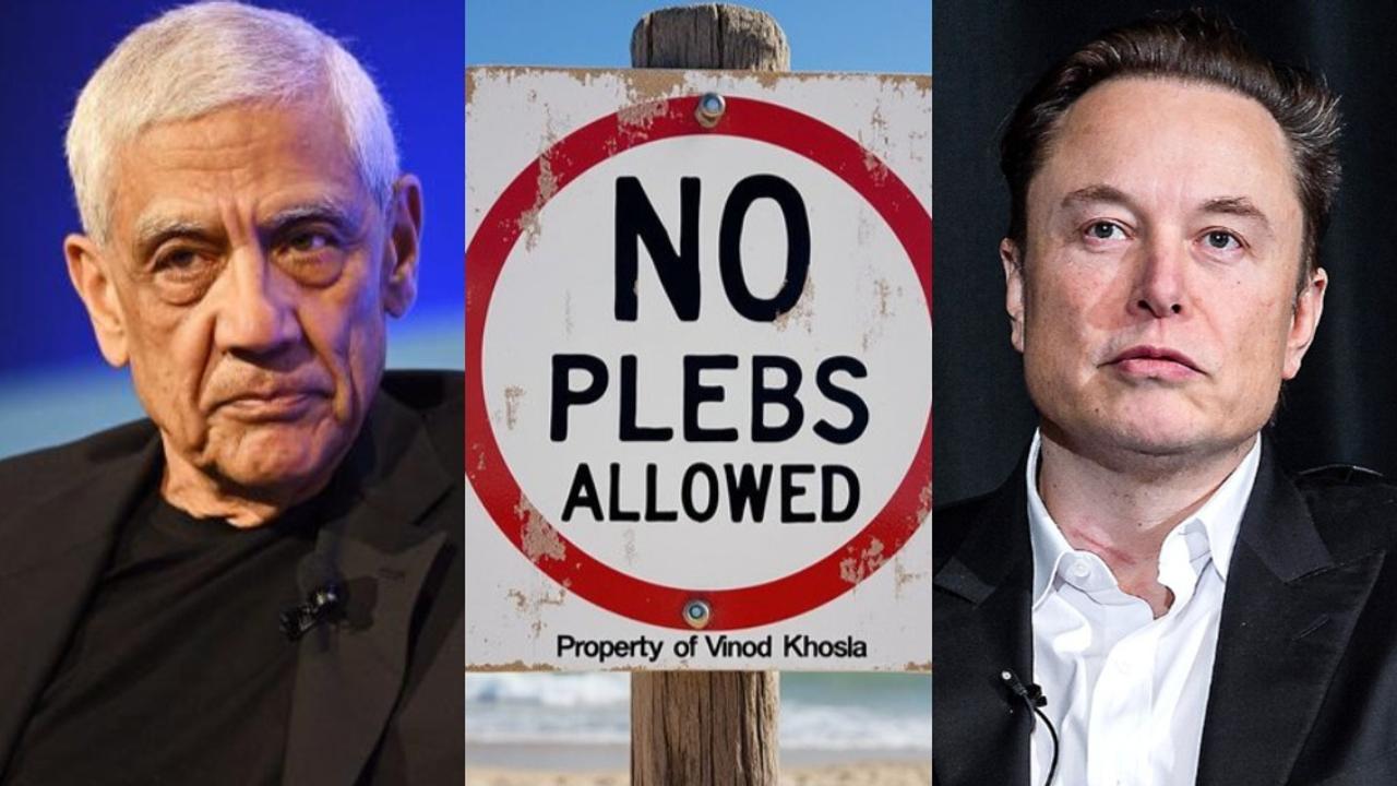 Elon Musk vs Vinod Khosla beach debate