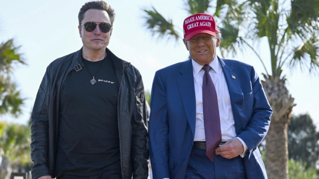 Elon Musk with Donald Trump