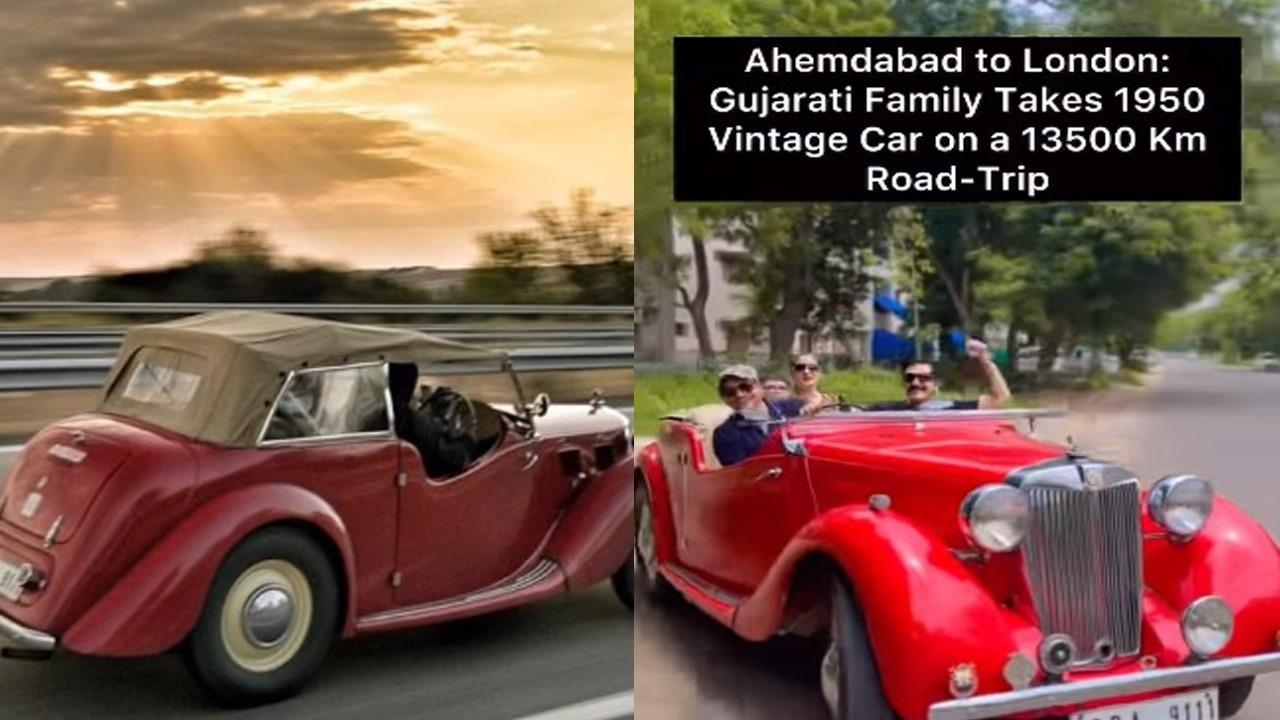 Family completed 73-day road trip in 73-year-old vintage car