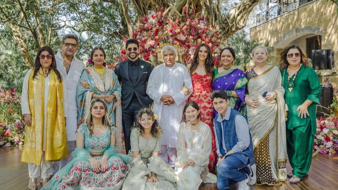 Farah Khan and family attended the wedding celebration of Farhan Akhtar