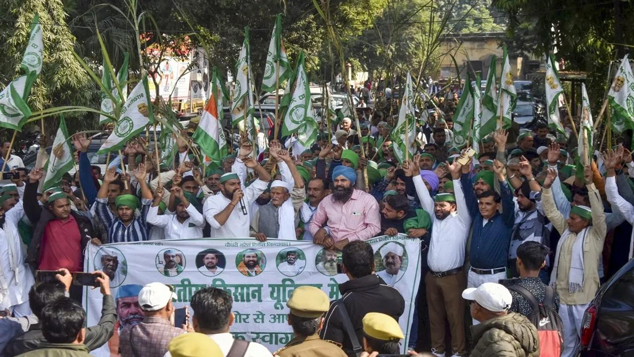 Farmers protest