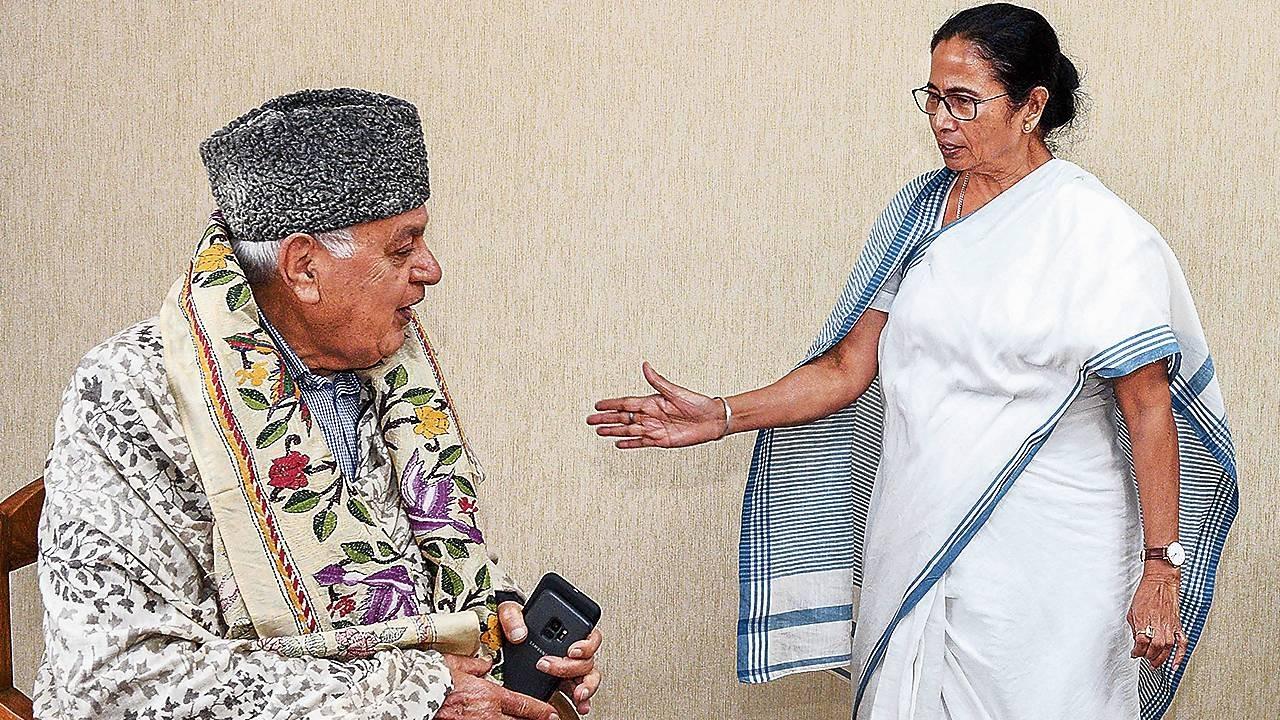 Farooq Abdullah and Mamata Banerjee