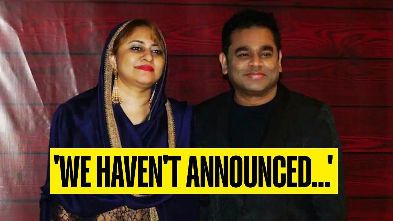 File photo of Saira Banu and AR Rahman