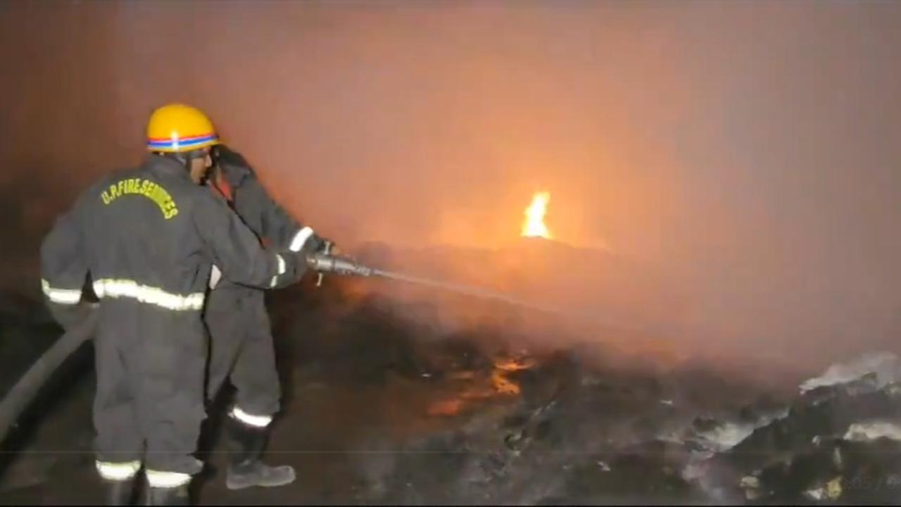 Fire breaks out at plastic factory in Baghpat