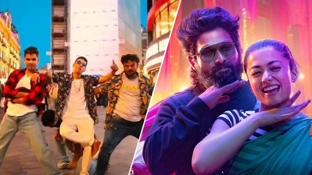 Flash mob recreates Allu Arjun's hook steps from Pushpa 2 in London