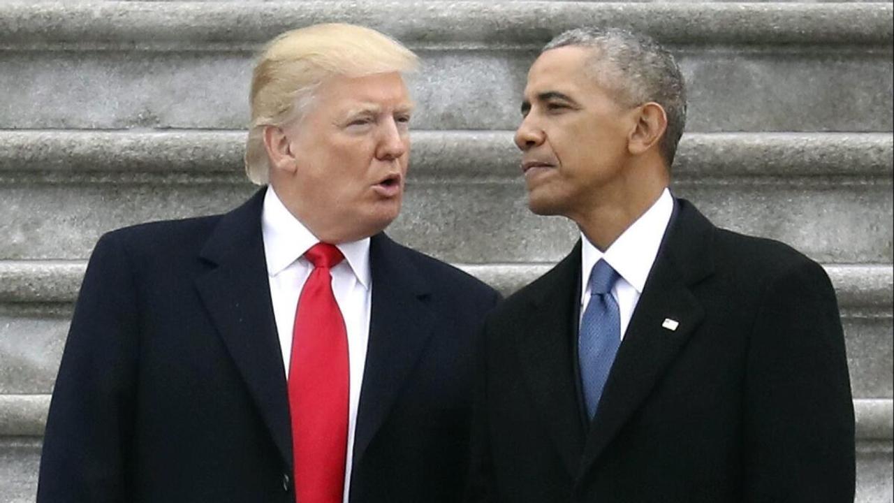 Former US Presidents, Donald Trump and Barack Obama