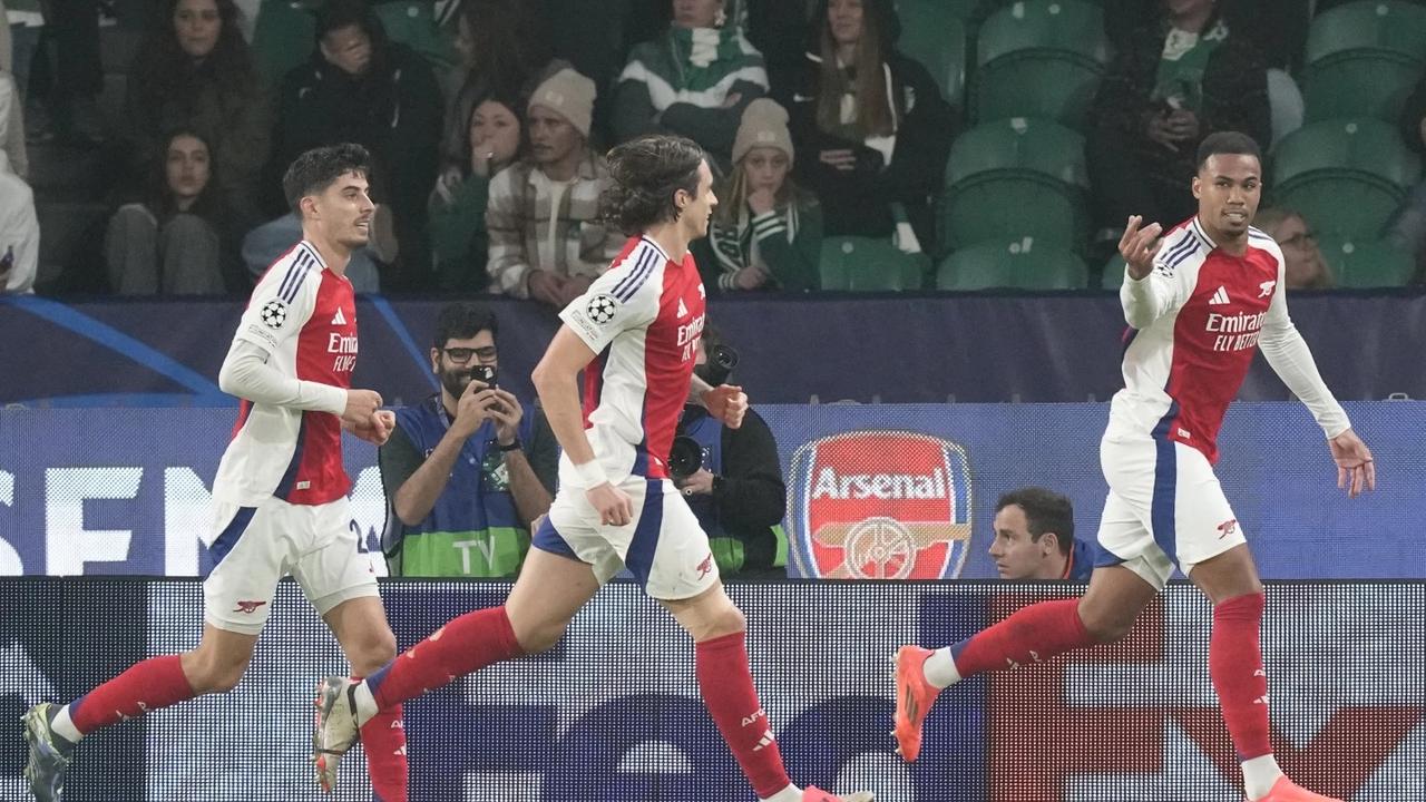 Gabriel mimics Gyokeres in cheeky goal celebration in Arsenal win over Sporting in Champions League