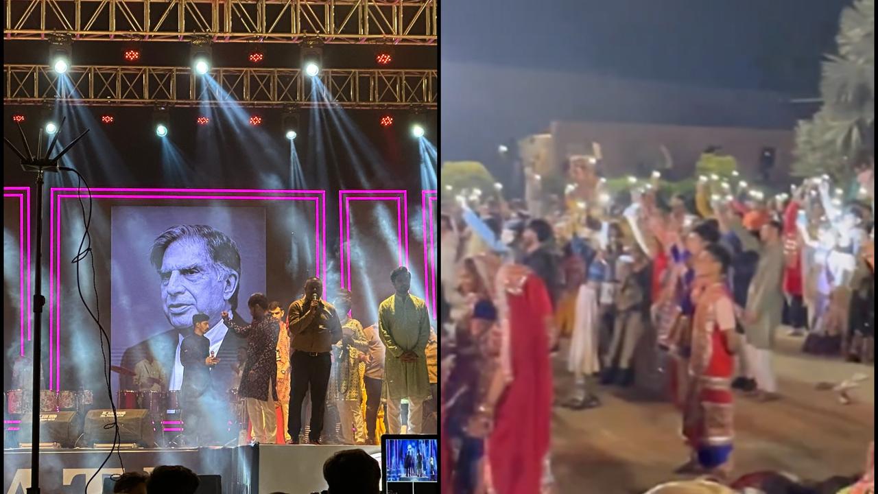 Garba Night Pauses for Tribute as Ratan Tata's Passing Inspires Nationwide Mourning and Reflection