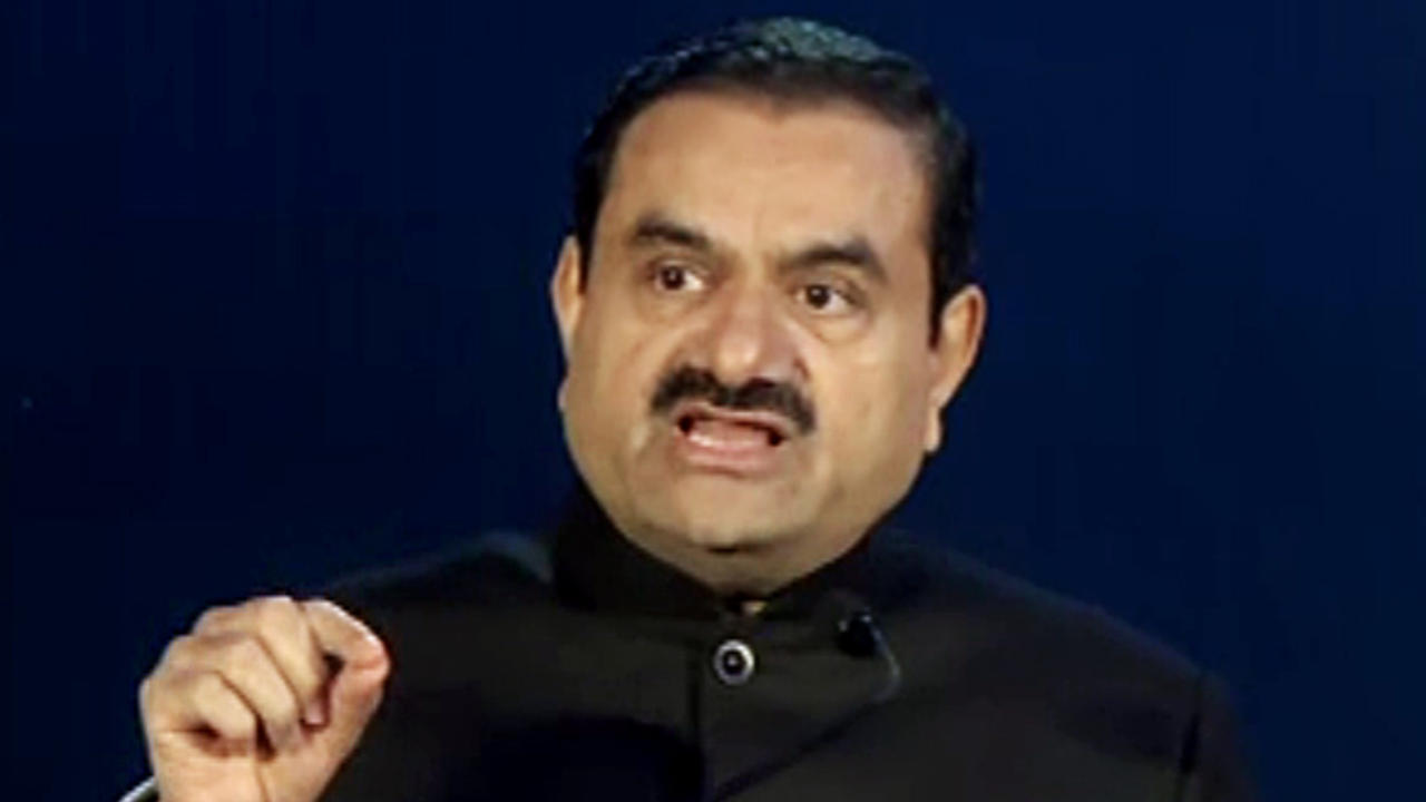  Gautam Adani, Chairman, Adani Group, speaking at the 51st Gem & Jewellery Awards, in Jaipur on Saturday. 