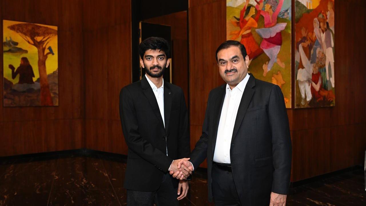 Gautam Adani Hails Chess Prodigy D Gukesh