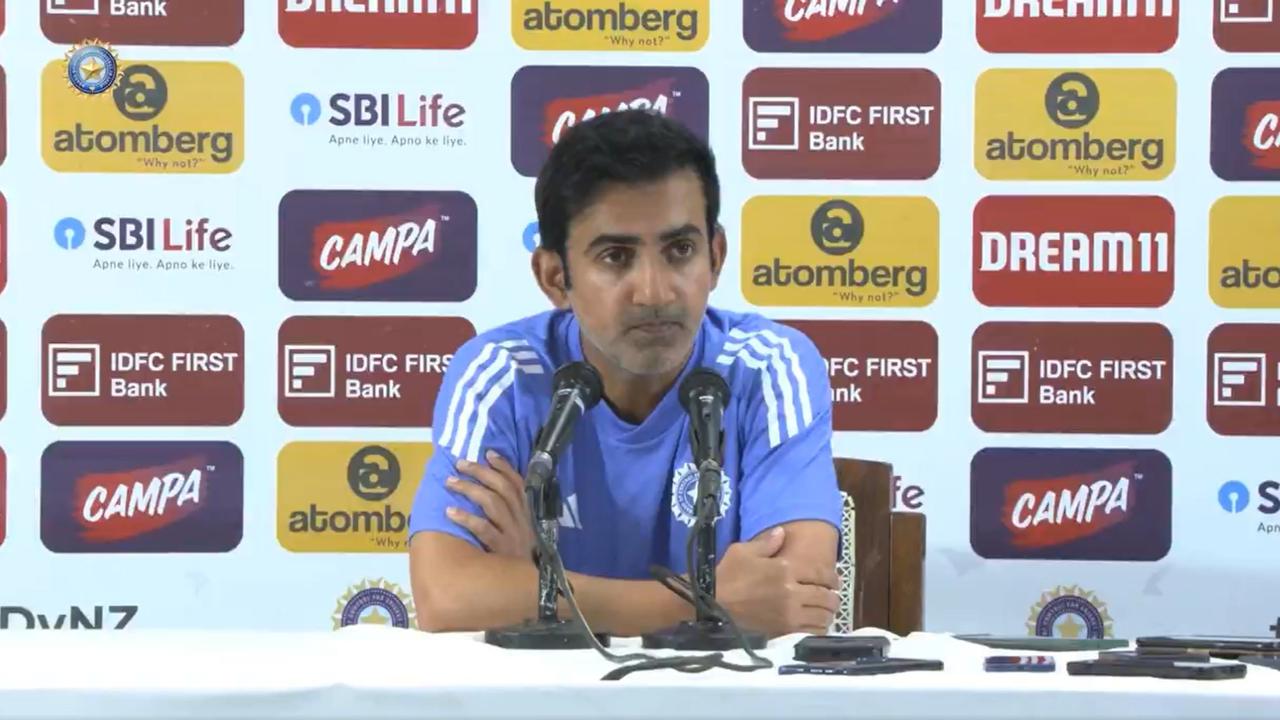 Gautam Gambhir at the press conference