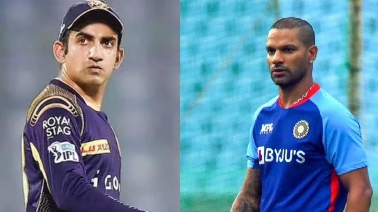 Gautam Gambhir reaction viral on shikhar dhawan retirement