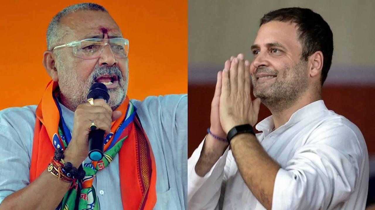 Giriraj Singh targets Rahul Gandhi