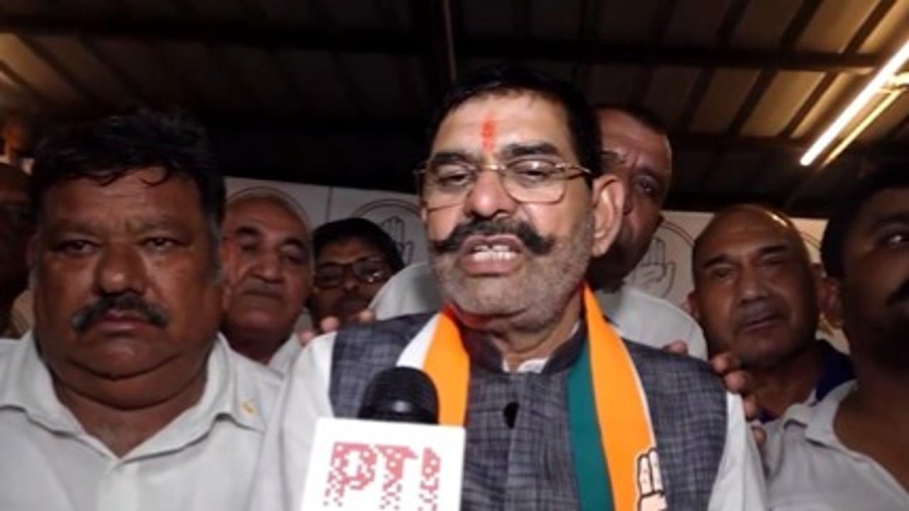 GL Sharma joins Congress days after quitting BJP over ticket denial