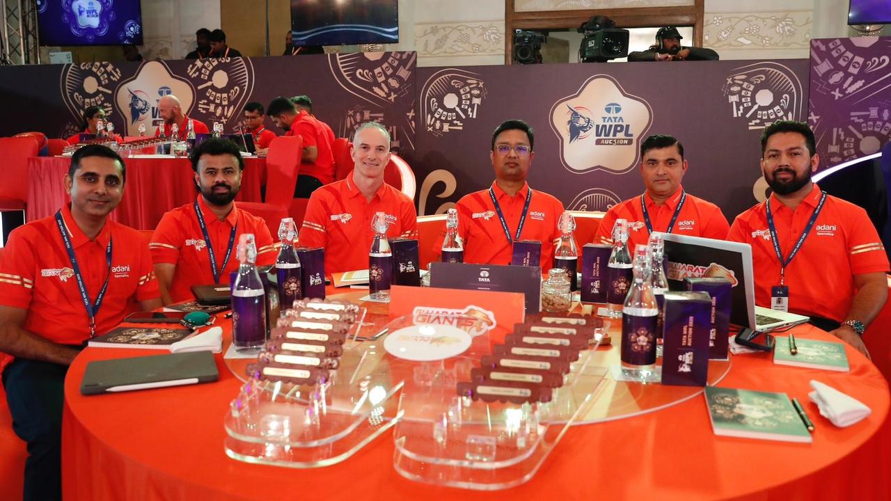 Gujarat Giants table at WPL 2025 auction