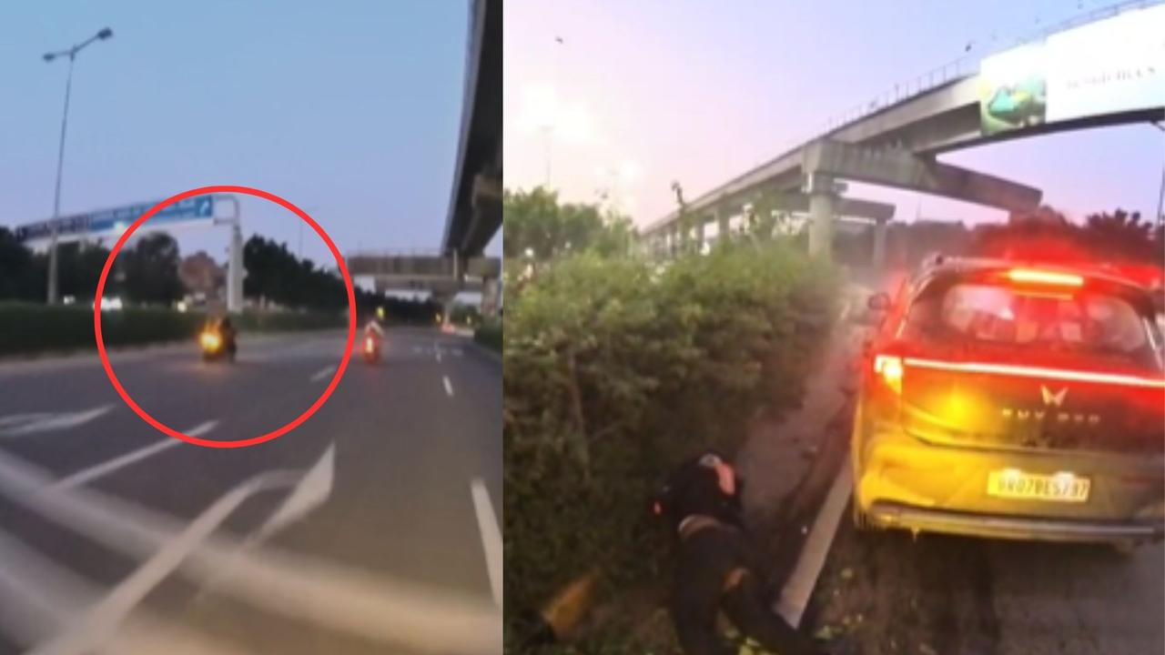 Gurugram Accident Video