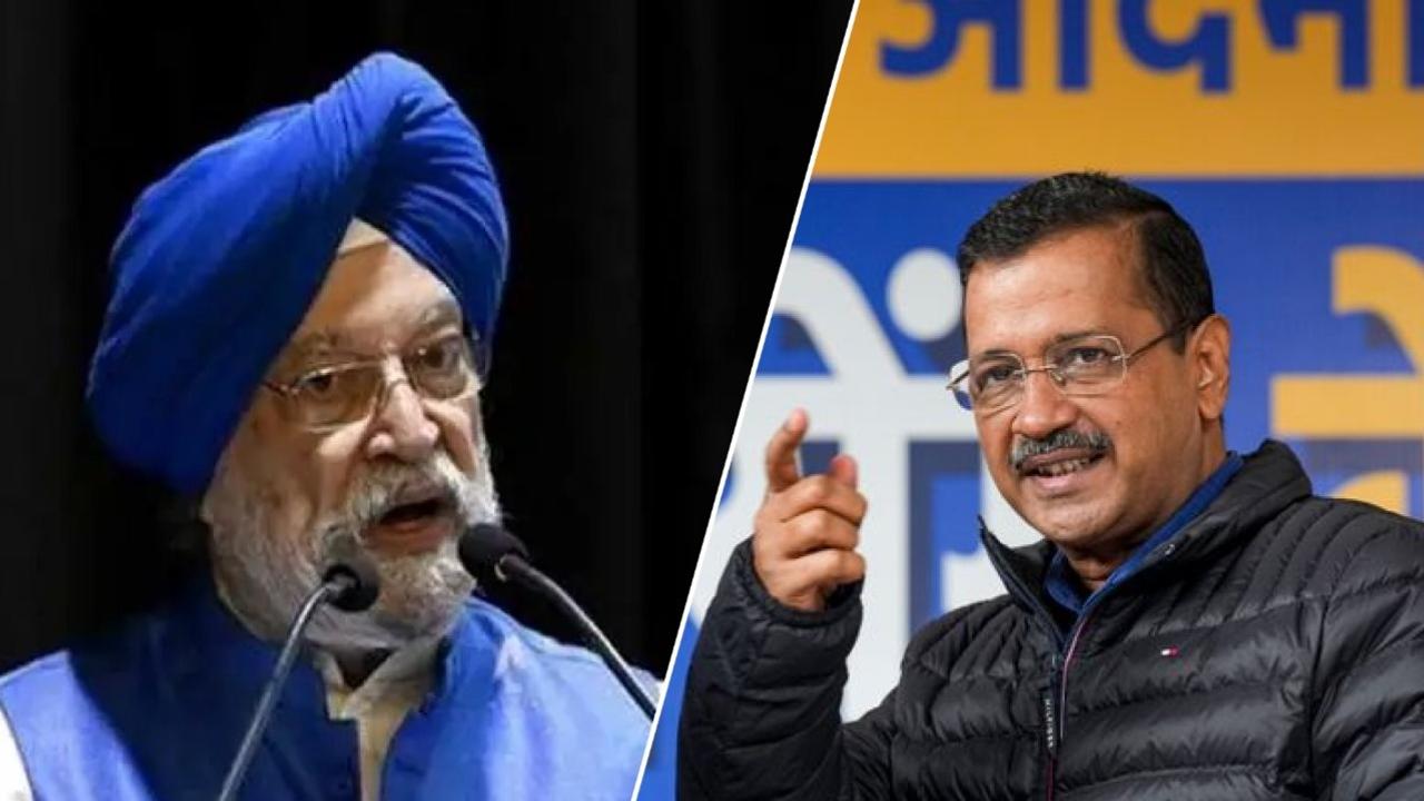 Hardeep Singh Puri & Arvind Kejriwal 