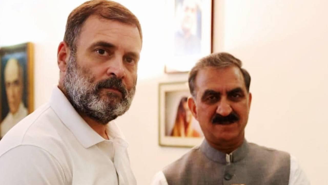 Himachal CM Sukhvinder Singh Sukhu and Congress MP Rahul Gandhi