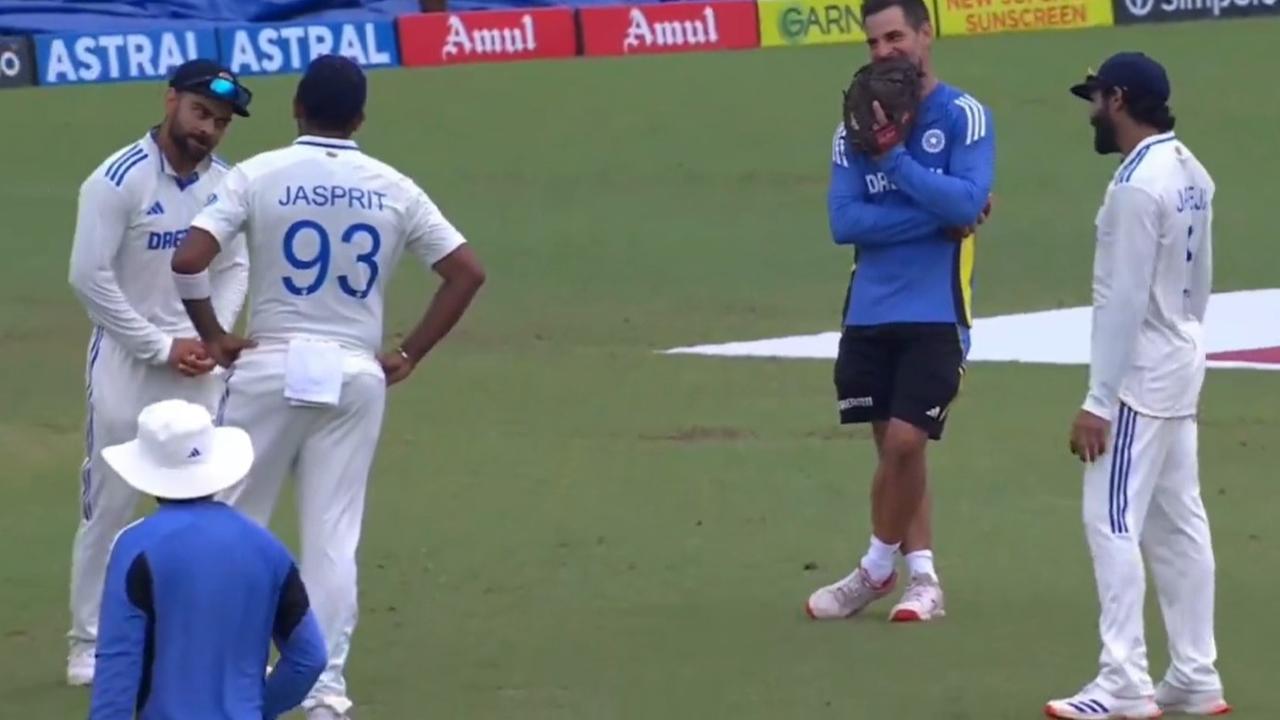 ind vs ban kohli jadeja imitated bumrah in middle of field assistant coach started laughing