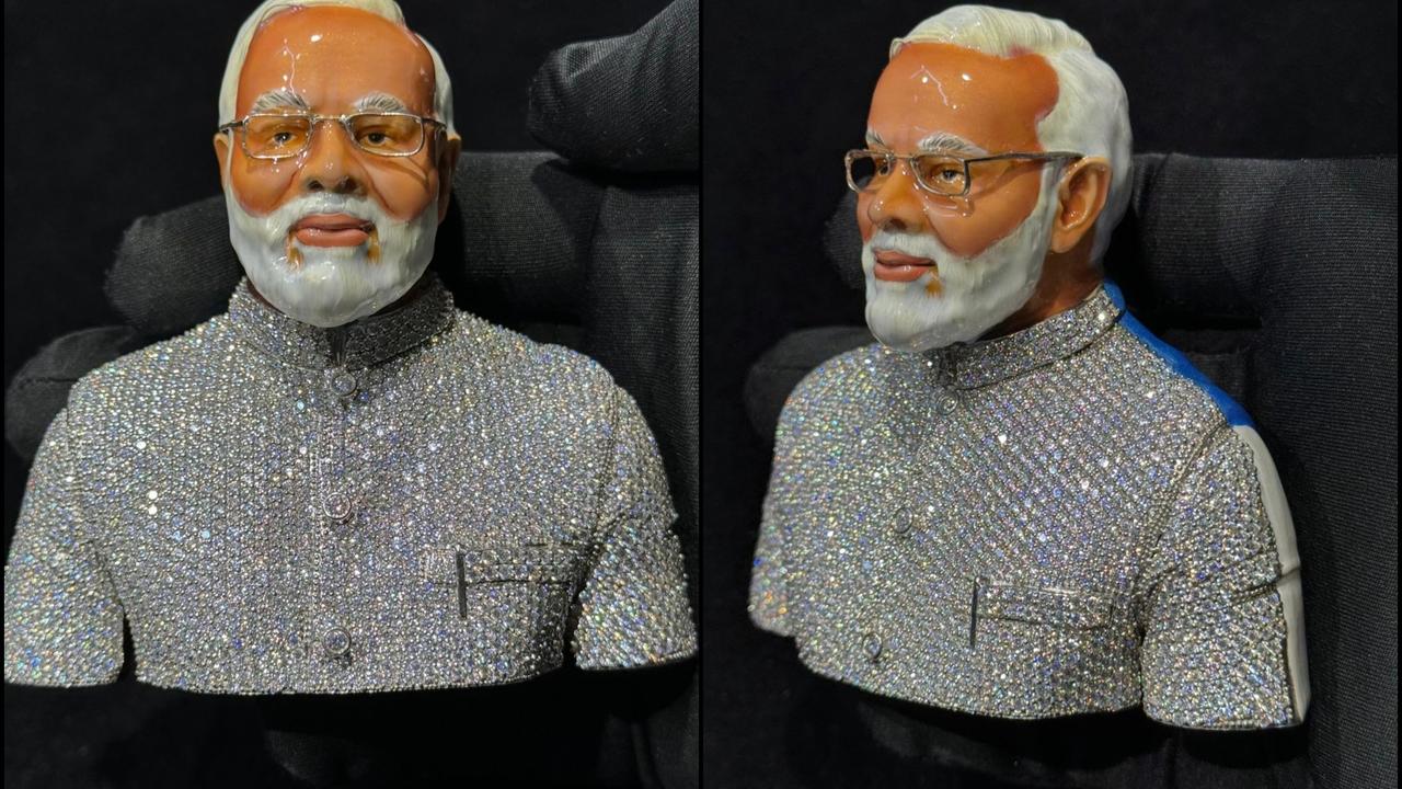 Indian Diaspora in New York Honours PM Modi With Lab-Grown Diamond Statue