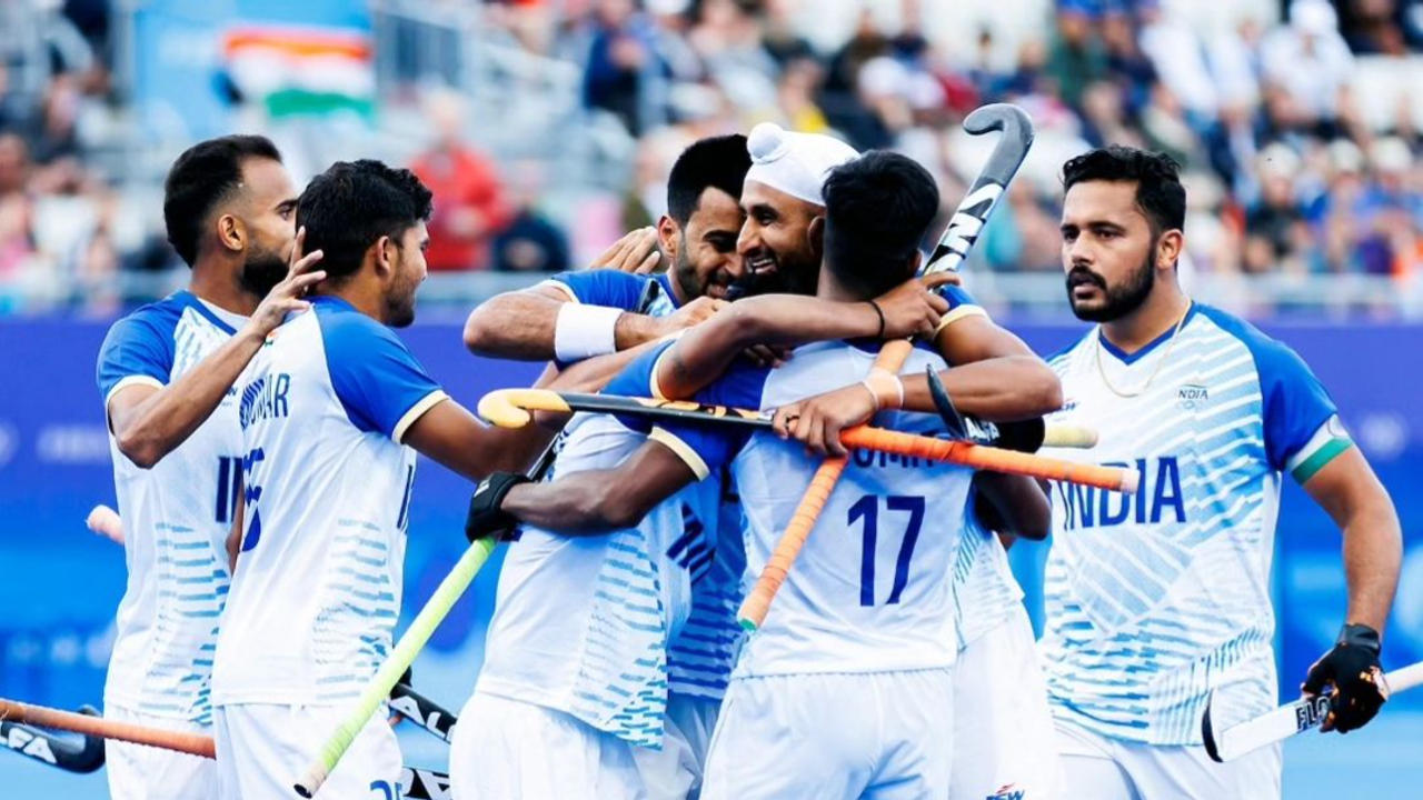 Indian Hockey Team in action