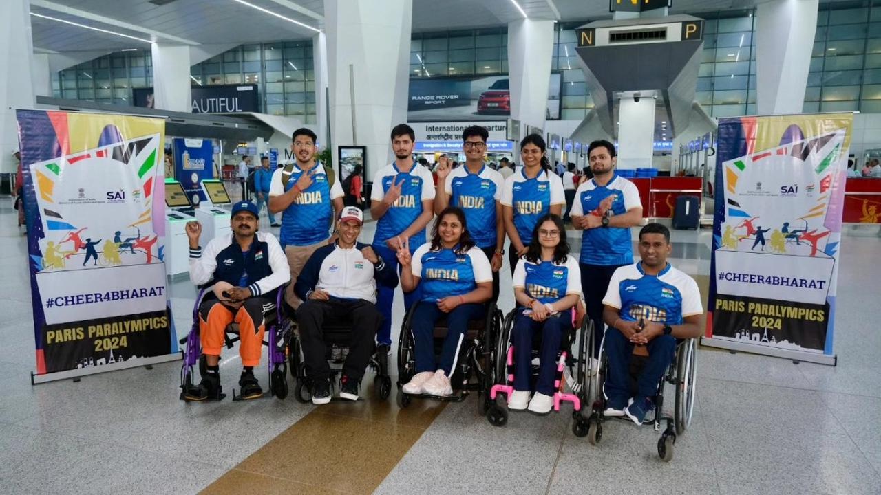 Indian para shooting team leaves for Paris for Paralympics 2024